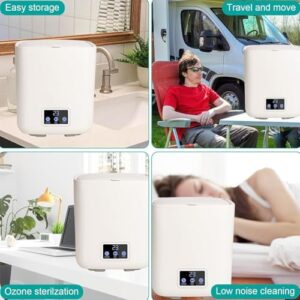 Mini lavatrice Dxysyldrun compatta, ideale per biancheria intima e calze, con funzioni di lavaggio e asciugatura