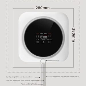 Mini Lavatrice e Asciugatrice 3,5 L con Funzione di Asciugatura e Basso Rumore