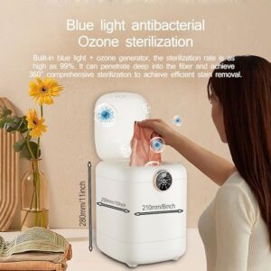 WhAeoy Lavatrice Portatile, compatta e versatile, ideale per biancheria intima e capi delicati