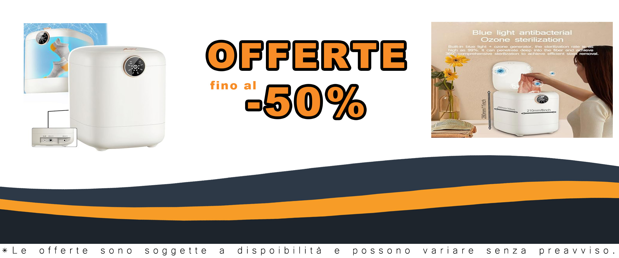 WhAeoy Lavatrice Portatile, compatta e versatile, ideale per biancheria intima e capi delicati