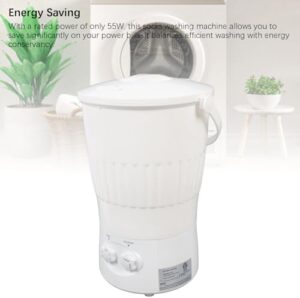 Lavatrice Portatile 10 Litri, ideale per piccoli indumenti come biancheria intima e calzini, ultra silenziosa con flusso d'acqua a spirale