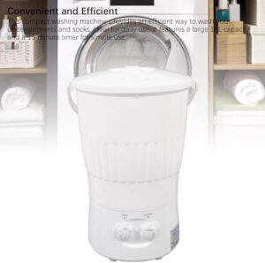 Lavatrice Portatile 10 Litri, ideale per piccoli indumenti come biancheria intima e calzini, ultra silenziosa con flusso d'acqua a spirale