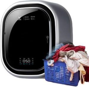 BLOOSS Mini Lavatrice Asciugatrice a Parete, compatta e potente, 1450 W