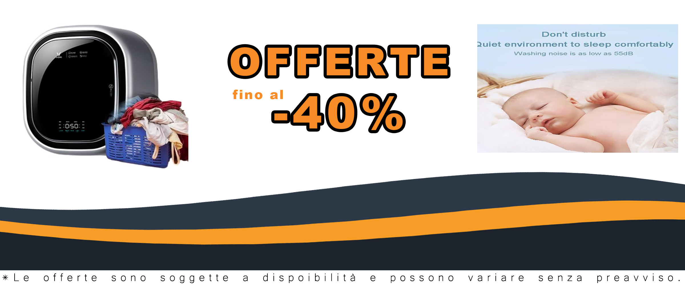 BLOOSS Mini Lavatrice Asciugatrice a Parete, compatta e potente, 1450 W