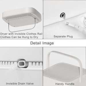 HYQNG Lavatrice Portatile da 5 Litri con Funzione di Disidratazione, Mini Lavatrice e Asciugatrice