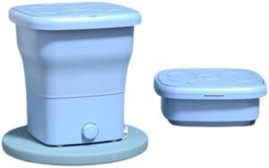 LANAZU Lavatrice Multifunzione Portatile pieghevole da 25 litri con cestello di scarico  