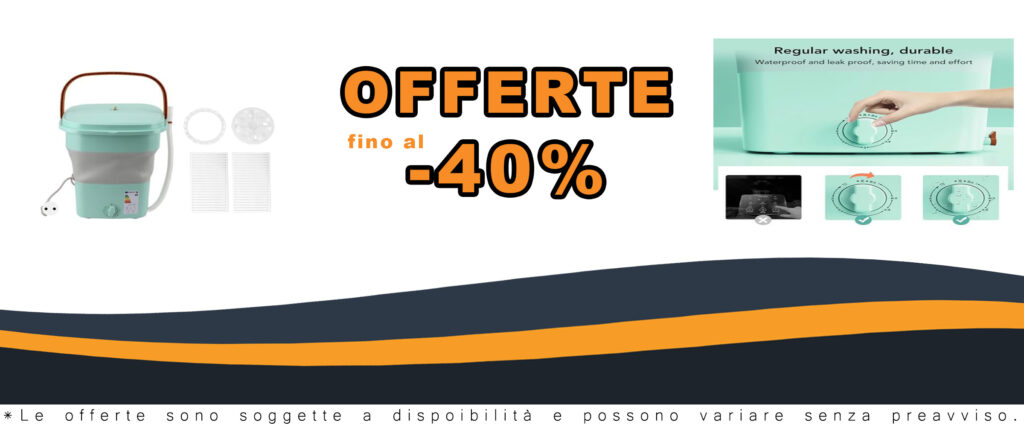 Lavatrice Portatile da 12 Litri, Mini Lavatrice Pieghevole, Colore Verde