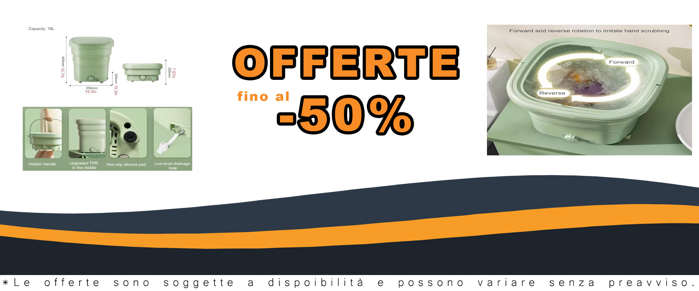 YZMJXNYY Mini Lavatrice Pieghevole portatile per campeggio e viaggi