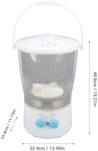 Wifehelper Lavatrice Compatta 85W 10L, ideale per piccoli appartamenti e bucato rapido