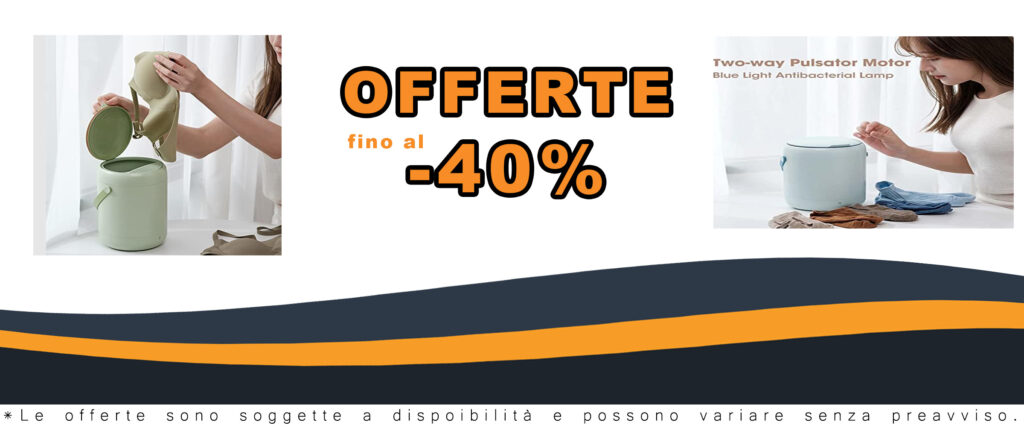 Mini Lavatrice Elettrica Automatica Portatile 2.8L con luce blu e verde