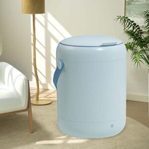 Samnuerly Lavatrice Portatile 2 in 1 Piccola Mini Lavatrice da 2,8 Litri, con Luce Blu, Bianco