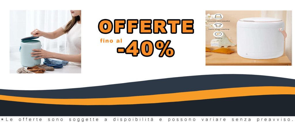 Lavatrice 2.8L Piccola Mini Lavatrice con Luce Blu