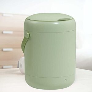 Lavatrice portatile 2 in 1, mini lavatrice con luce blu e funzione centrifuga, verde
