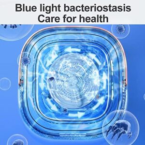 Samnuerly Piccola Lavatrice Elettrica per Vestiti 2.8L con Luce Blu