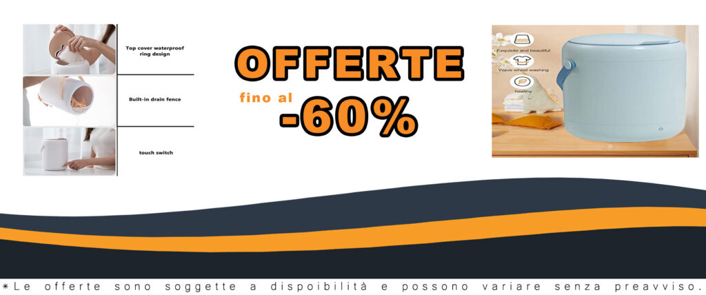 Samnuerly Lavatrice compatta Personale 2.8L con luce blu, ideale per piccoli carichi e biancheria intima