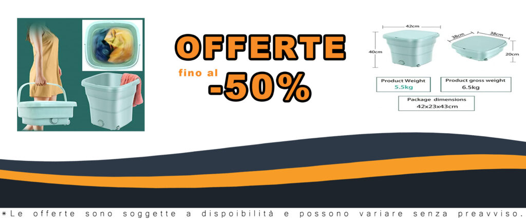 AXTMR Lavatrice Pieghevole Multifunzionale
