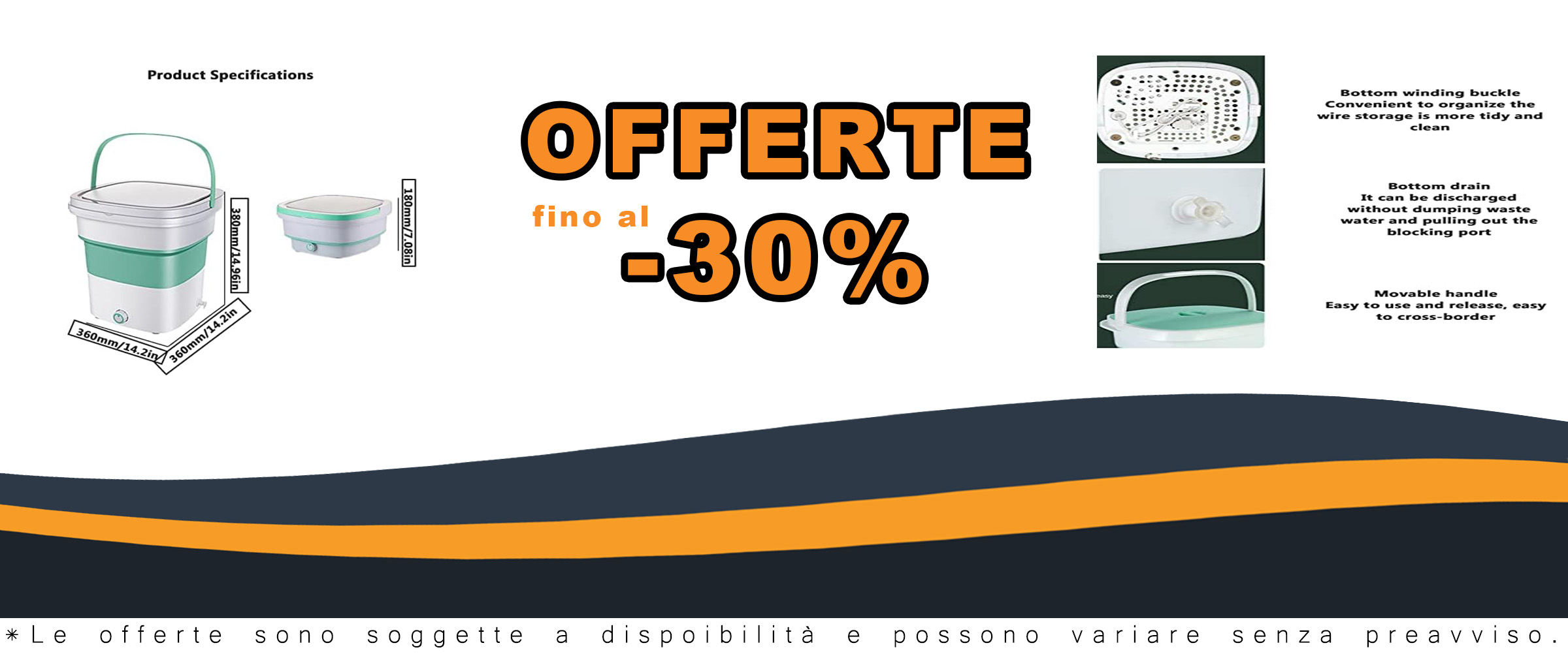 PanHuiWen Mini Lavatrice per Intimo Pieghevole 1.8kg in uso, ideale per campeggio e piccoli spazi
