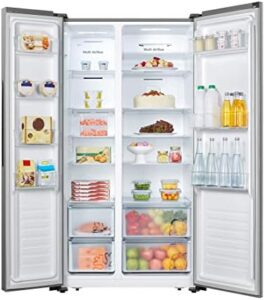 Frigorifero HISENSE RS677N4BIE 178x91 A++ Inox Display con display digitale