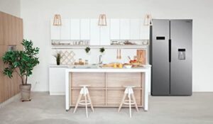 Frigorifero e congelatore americano Candy CHSBSO 6174XWD in grigio, elegante e spazioso per ogni cucina.