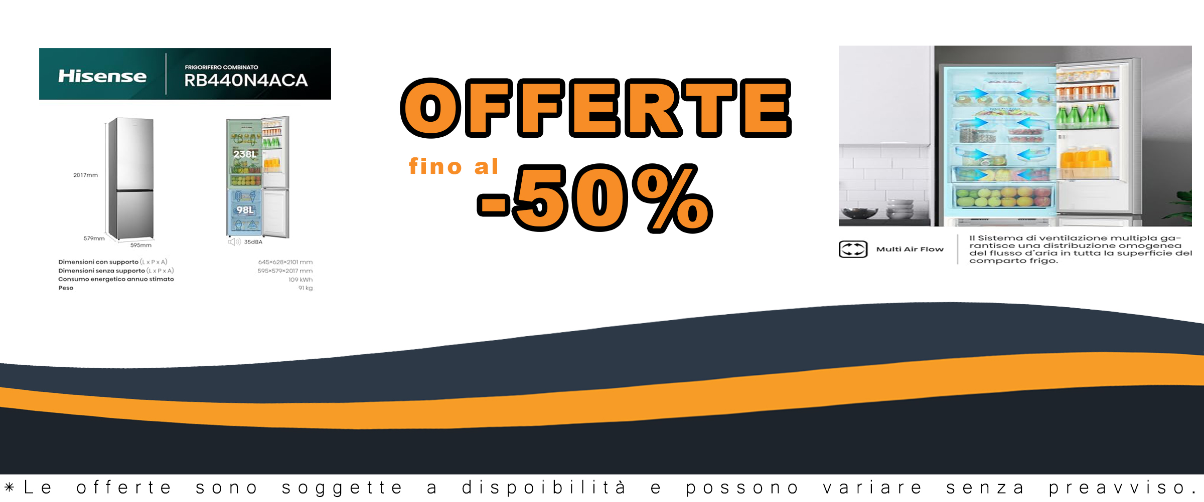 Hisense RB440N4ACA Frigorifero Combinato Total No Frost, Inox, con risparmio energetico, grande capacità e motore inverter