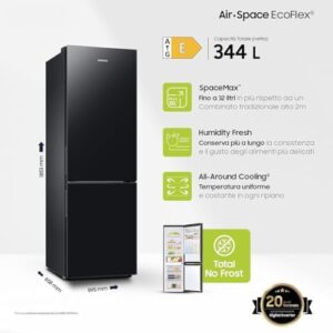 Frigorifero Samsung EcoFlex RB33B610EBN/EF in New Empire Black con Total No Frost e motore Digital Inverter