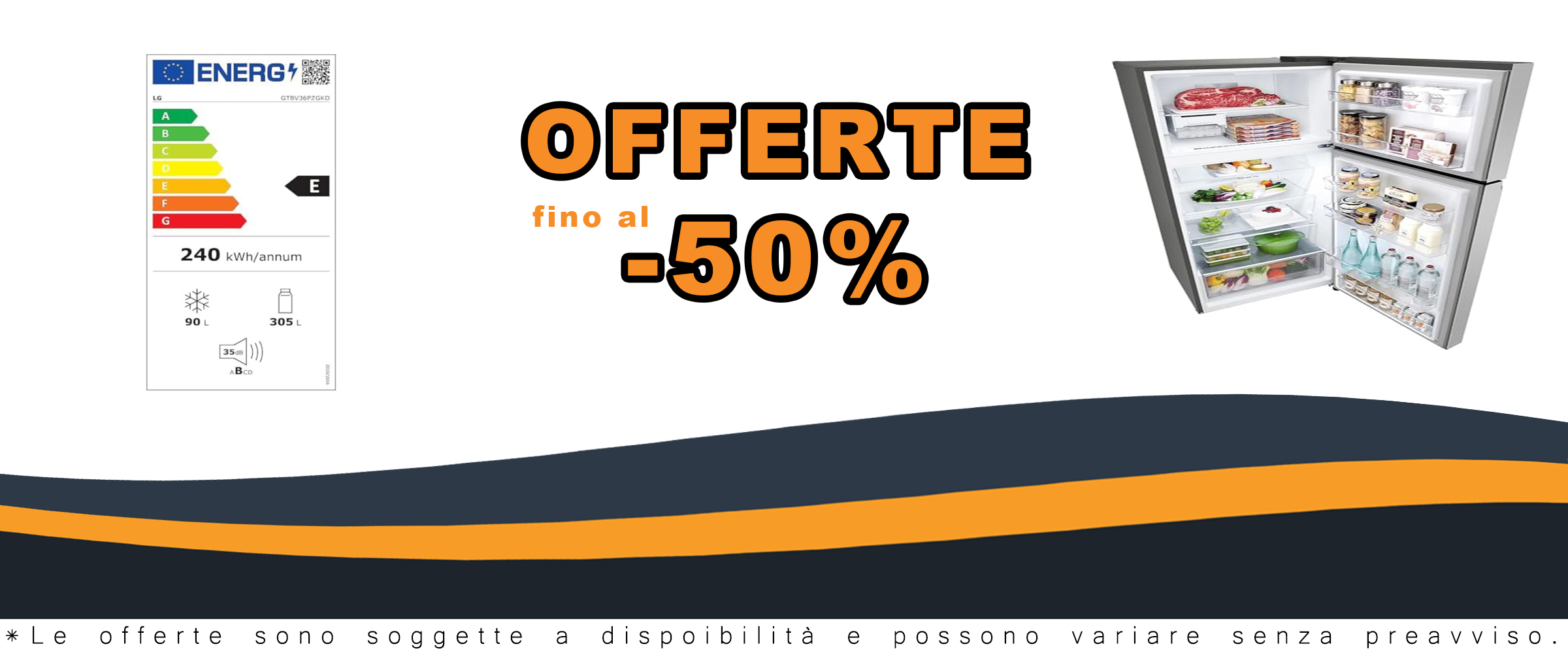 LG GTBV36PZGKD Frigorifero Doppia Porta con maniglie integrate e design elegante in acciaio inox