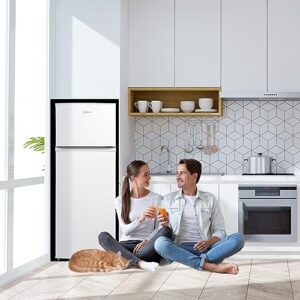 Midea MERT210FGE01 Frigorifero doppia porta 204 L con luce LED e controllo della temperatura regolabile, bianco