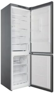 Hotpoint HAFC9 TA23SX O3 Frigorifero combinato in grigio scuro, dotato di tecnologia No Frost e illuminazione a LED.