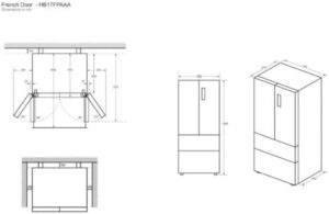 Frigorifero Haier HB 17 FPAAA, modello compatto con alta efficienza energetica A++.