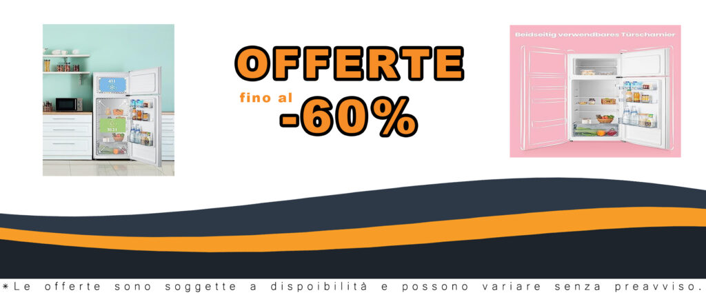 Frigorifero COMFEE' RCT284WH2A con congelatore superiore, luce LED e cerniera porta reversibile