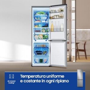 Samsung EcoFlex AI RB34C775CS9/EF Frigorifero Combinato con WiFi, SpaceMax, e Motore Digital Inverter