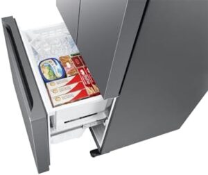 Samsung Frigorifero French Door con congelatore, WiFi, SmartThings, Auto Ice Maker, Twin Cooling+ e No Frost+ in acciaio inox.