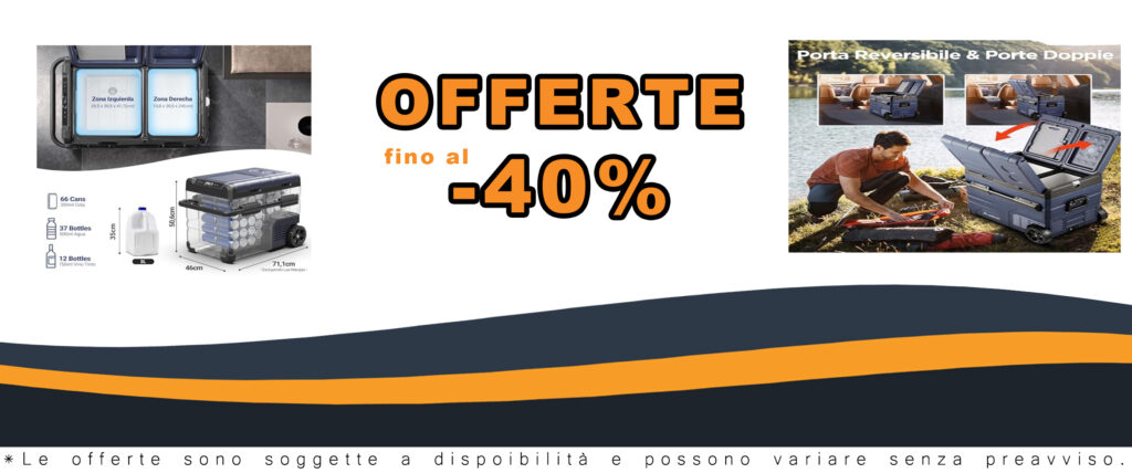 Frigo portatile AAOBOSI 45L, dual zone, con controllo app e ricarica USB, perfetto per campeggio e viaggi