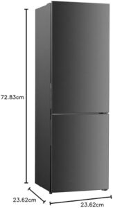 DAYA Frigo Combinato DHCB-350NM2XF0 Total Inox, Total No Frost, 293 Litri, Classe F