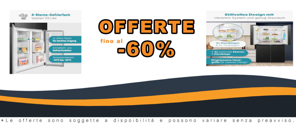 Frigorifero Bomann® French Door No Frost, modello KG 7358 nero inox, con sistema MultiAirflow e capacità 362L