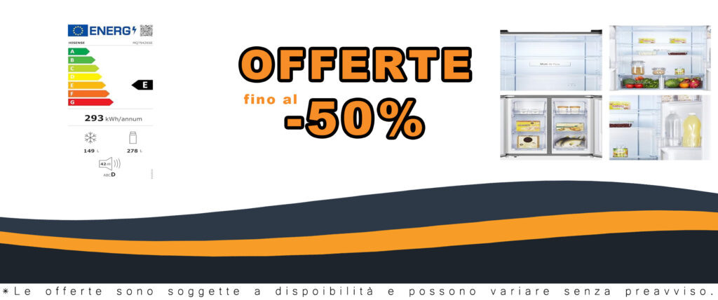Hisense MQ79426SE Frigorifero Americano Quattro Porte con 427 litri di capacità, Total No Frost e finitura argento