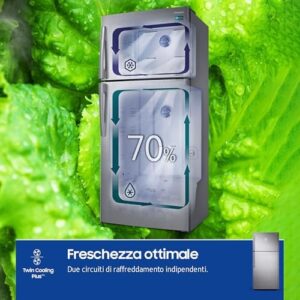 Samsung Frigorifero Doppia Porta RT50K633PSL/ES con Twin Cooling Plus e motore Digital Inverter
