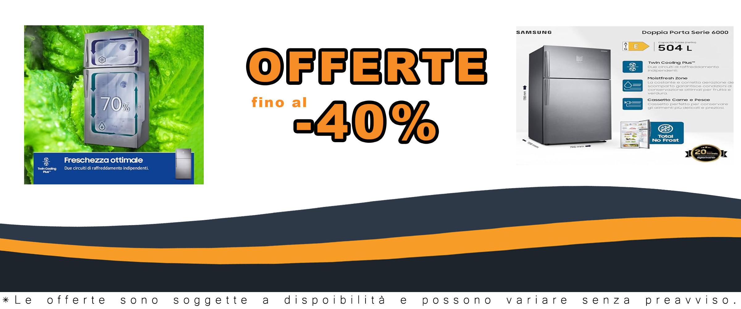 Samsung Frigorifero Doppia Porta RT50K633PSL/ES con Twin Cooling Plus e motore Digital Inverter