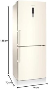 Samsung Frigorifero Combinato RL4353LBAEF/EF con tecnologia No Frost e SpaceMax, 462L di capacità, design elegante per ogni cucina.