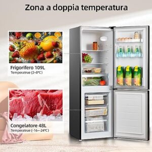 Frigorifero CHiQ compatto con congelatore, 157 litri, basso consumo energetico e bassa rumorosità