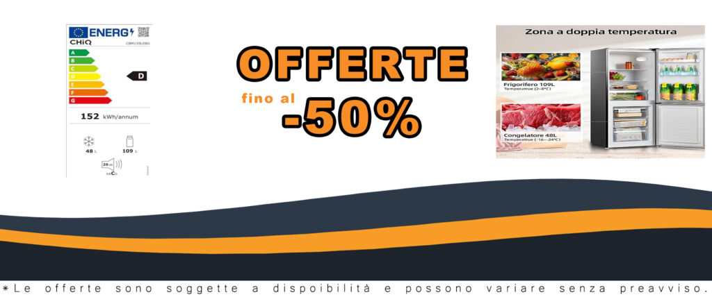 Frigorifero CHiQ compatto con congelatore, 157 litri, basso consumo energetico e bassa rumorosità