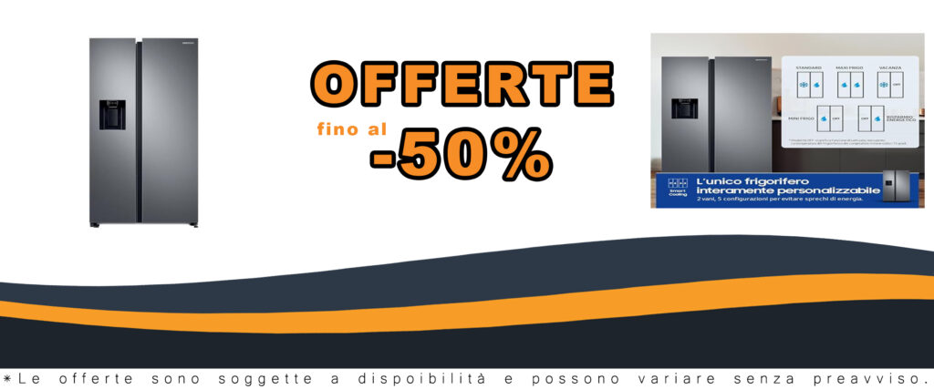 Frigorifero Samsung Side by Side AI con dispenser dell'acqua, Wifi, SpaceMax, e motore Digital Inverter, in Metal Inox