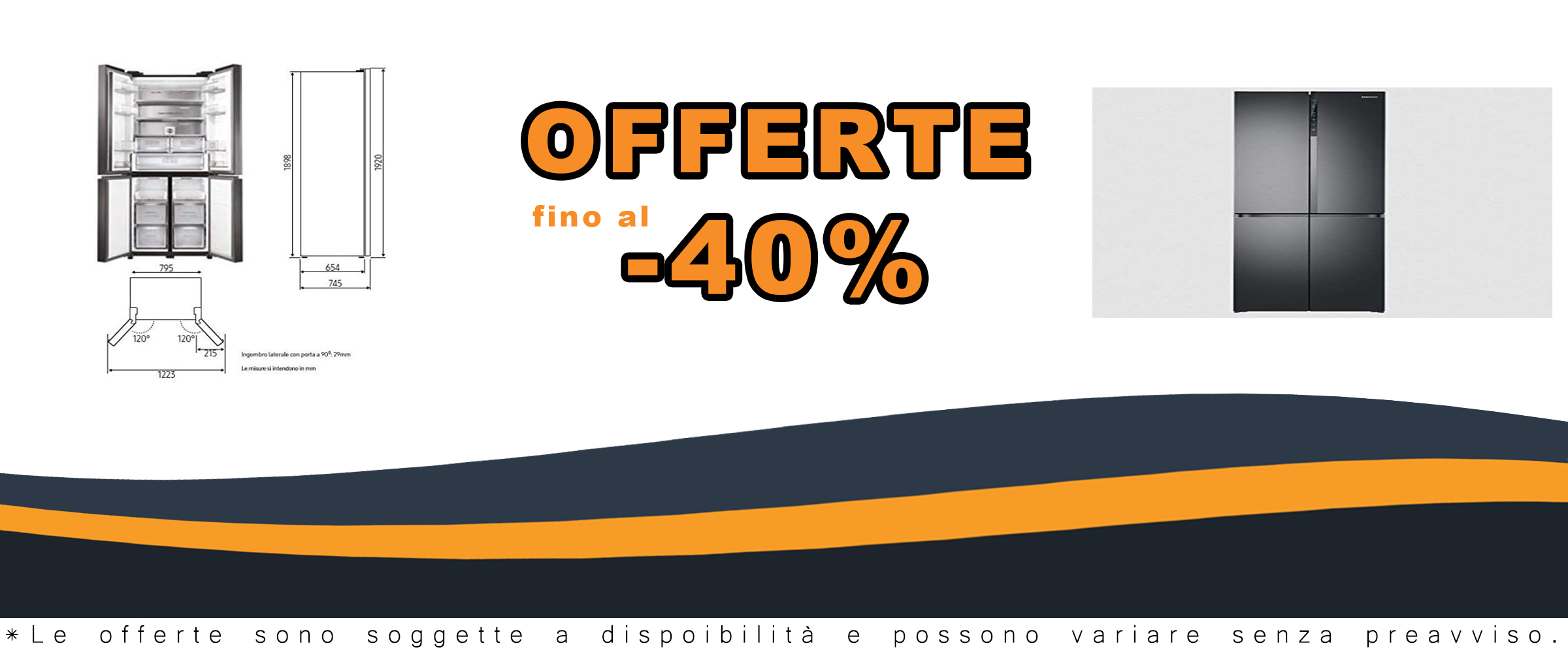 Frigorifero Samsung RF50N5970B1 con finitura matt black, modello side by side a libera installazione