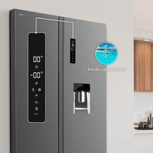 Frigorifero Americano Cecotec Bolero Coolmarket SBS 562 con flusso multi-aria e motore inverter