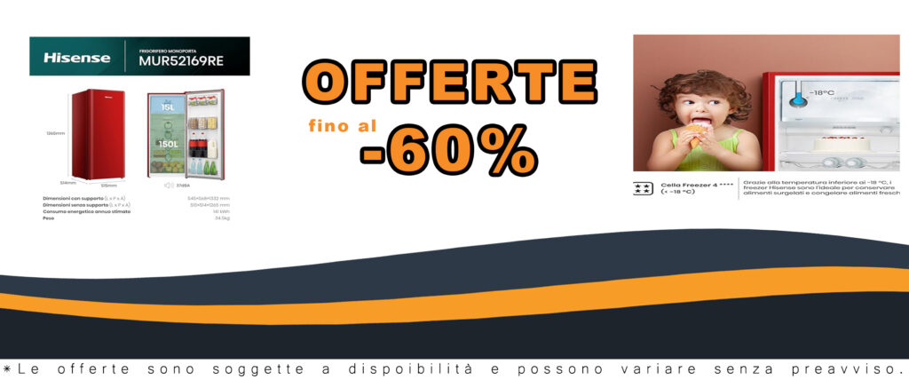 Frigorifero monoporta Hisense MUR52169RE rosso con scomparto congelatore da 165 L e apertura a destra