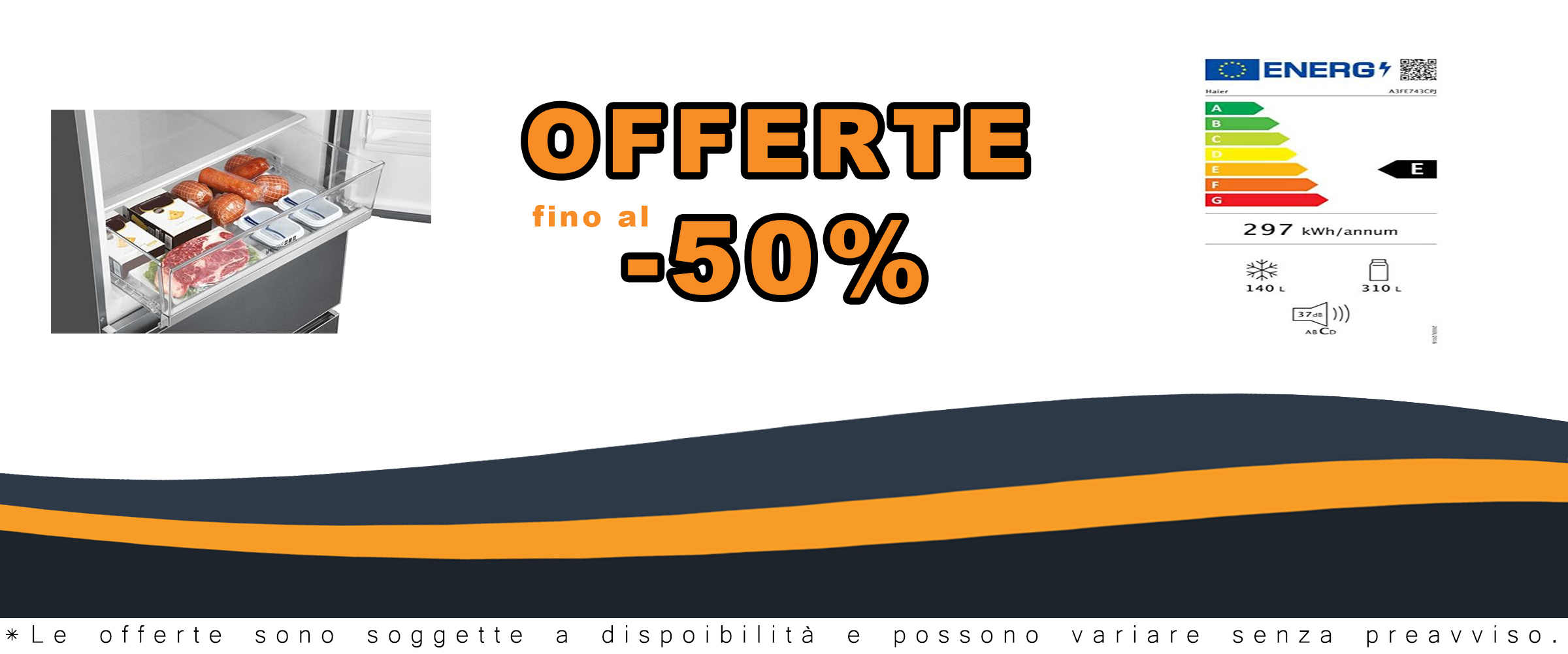 Haier Congelatore Inferiore Frigo-Congelatore A3FE743CPJ con classe energetica E, design moderno e funzionalità avanzate.