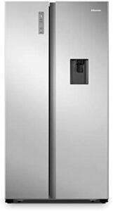 Frigorifero americano Hisense RS677N4WCD, con tecnologia No Frost e capacità di 519L, ideale per grandi famiglie.