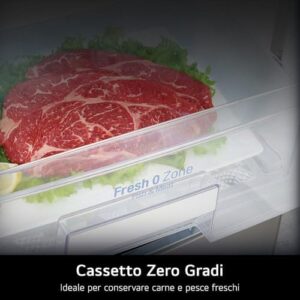 Frigorifero LG GTF916PZPED doppia porta, inox, con Wi-Fi, Door Cooling e dispenser acqua  