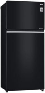 Frigorifero LG GTB744BMBED con porte in vetro e tecnologia avanzata per la gestione della freschezza degli alimenti.