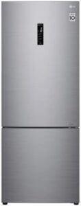Frigorifero combinato LG GBB566PZHZN 451L NoFrost platino, design moderno ed efficienza energetica  